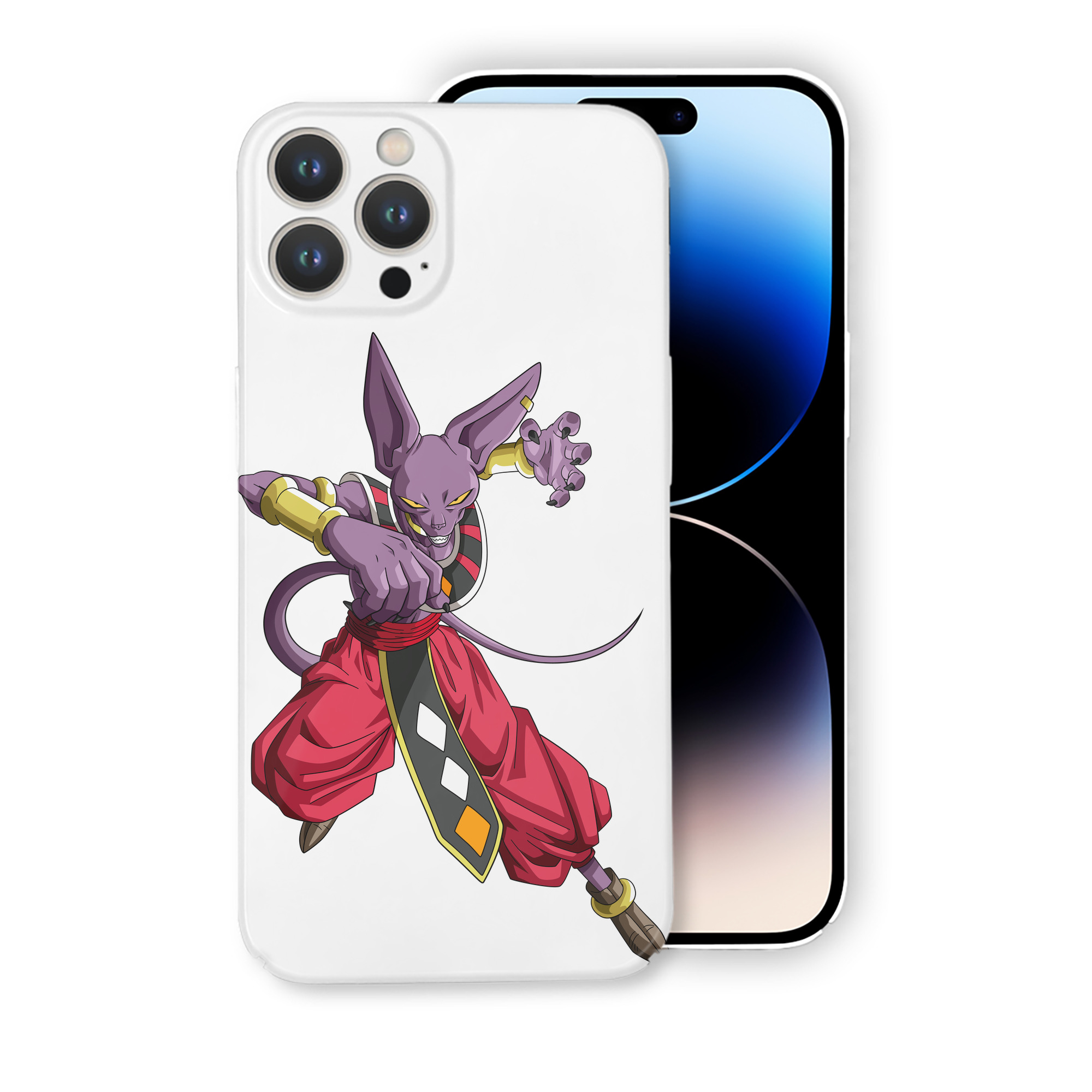 （画像用） ドラゴンボール ビルス 破壊神ビルス DRAGON BALL Beerus Birusu 【iPhone 14シリーズ対応】ハードケース